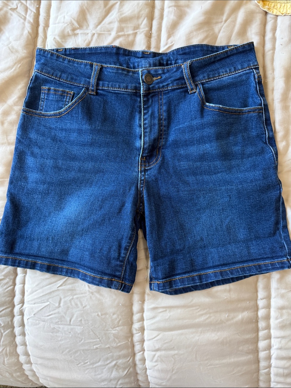 Classic Blue Denim Jean Shorts for Men